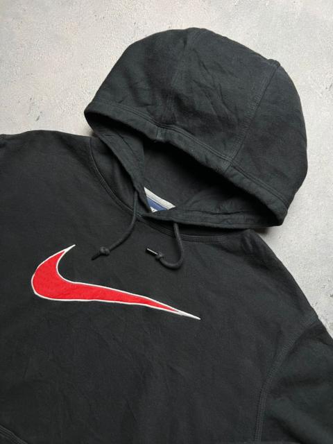 Nike Nike vintage hoodie center swoosh logo spellout y2k crew