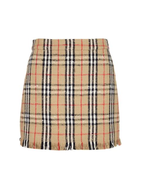 Vintage Check Miniskirt