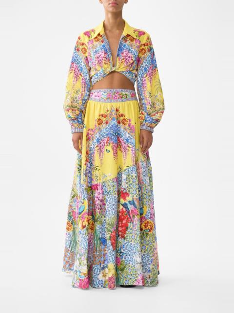 CAMILLA SKIRT WITH SHAPED SEAM