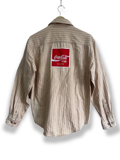 Vintage Coca Cola Hickory Buttons Up Shirt