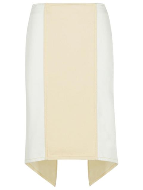 Other Designers Jw Anderson 'Layered' White Cotton Skirt Women