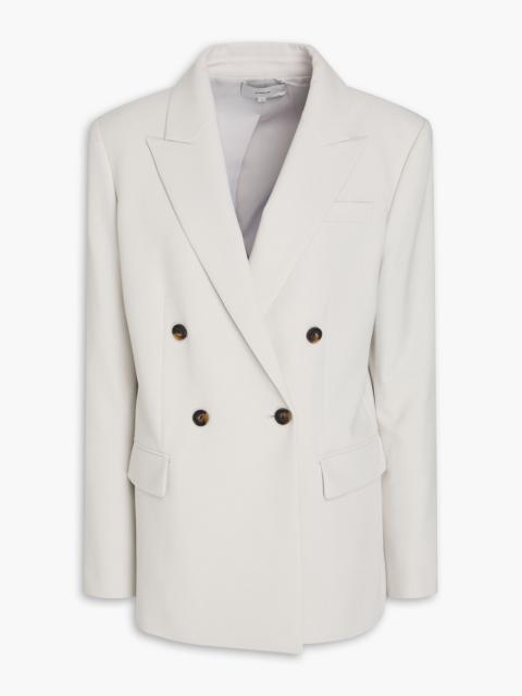 Other Designers Double-breasted piqué blazer