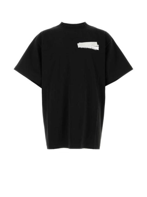 BALENCIAGA Balenciaga Men Black Cotton Oversize T-Shirt
