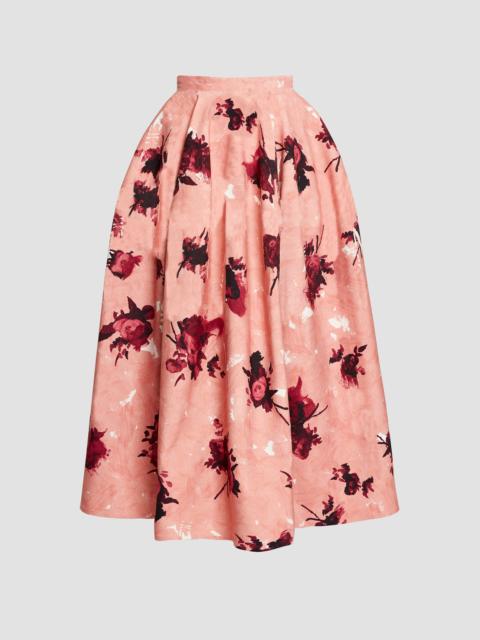 Erdem FLORAL PRINT FULL MIDI SKIRT