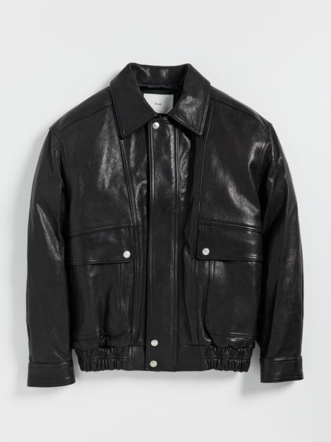 Dunst Unisex Oversized Vintage Leather Blouson Jacket