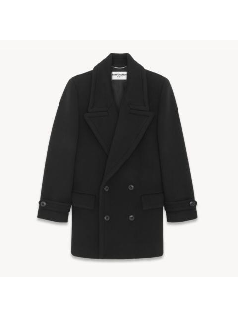 SAINT LAURENT Saint Laurent Pea Coat in Large