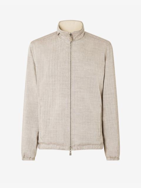 CORNELIANI Beige linen-blend jacket