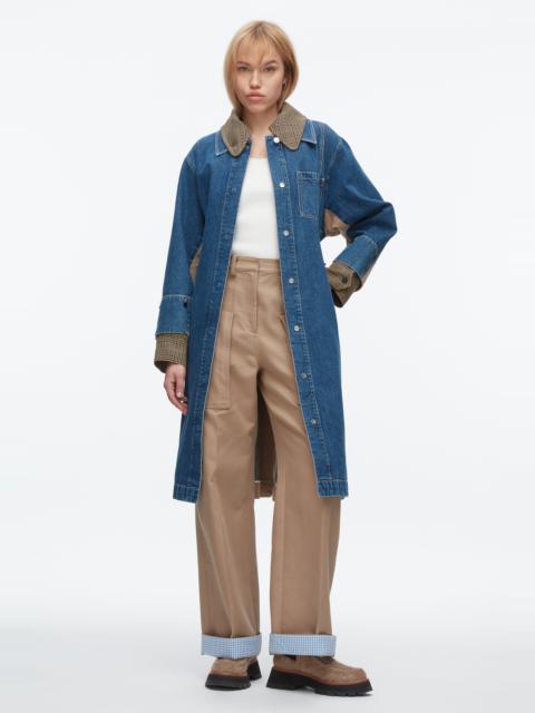 3.1 Phillip Lim Denim Combo Trench
