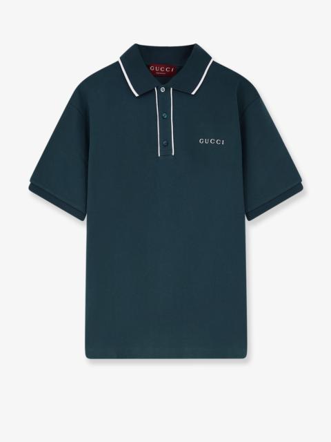 GUCCI Gucci Stretch Cotton Polo With Embroidered Logo