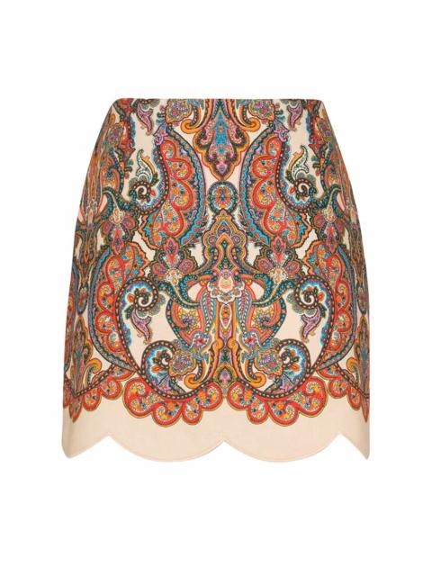 Zimmermann Ottie Scallop Mini Skirt