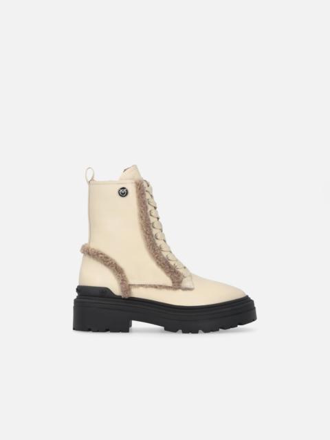 PINKO BOOTIES WITH FAUX FUR