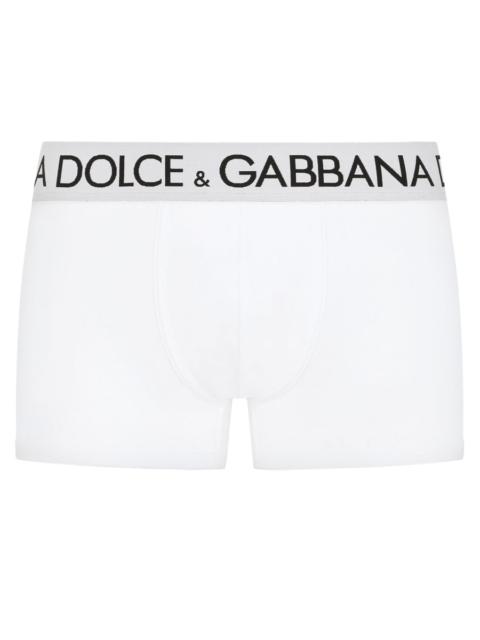 Dolce & Gabbana BOXER REGULAR FIT IN COTONE BIELASTICO