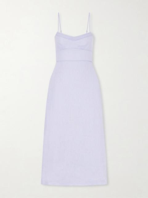 Zimmermann Luna Linen Midi Dress
