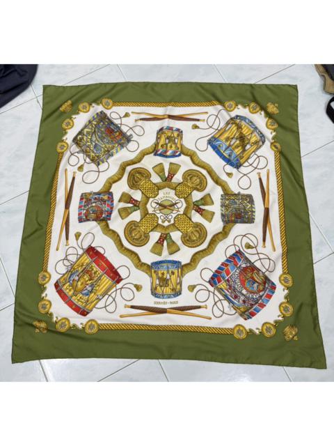 Hermès 🔥🔥🔥AUTHENTIC VINTAGE HERMES LES TAMBOURS SILK SCARF