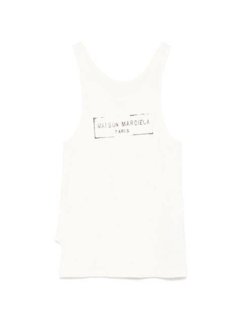 Maison Margiela logo-print tank top