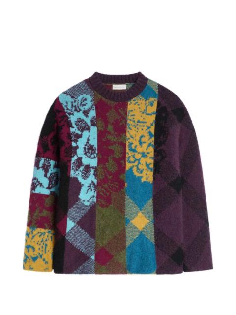 Dries Van Noten Dries Van Noten Men Patchwork Wool Sweater