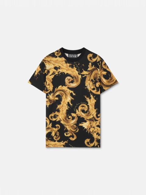 VERSACE JEANS COUTURE Printed Cotton-Jersey T-Shirt