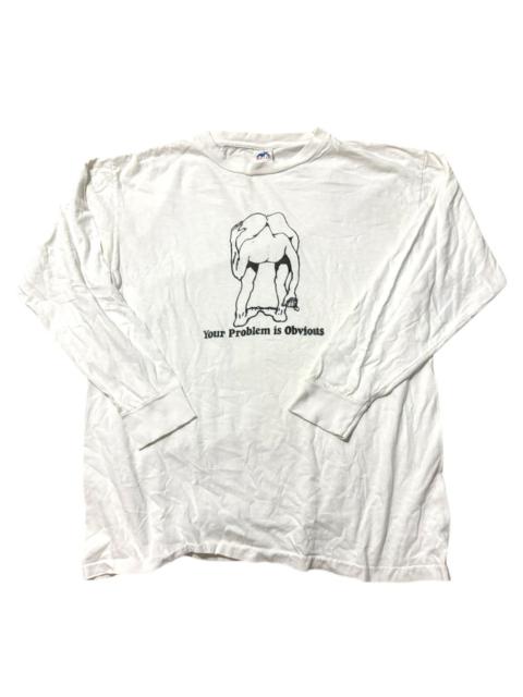 Vintage 80s Your Problem is Obvious Longsleeve Shirt