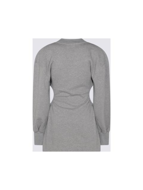 THE ATTICO Grey Cotton Mini Dress