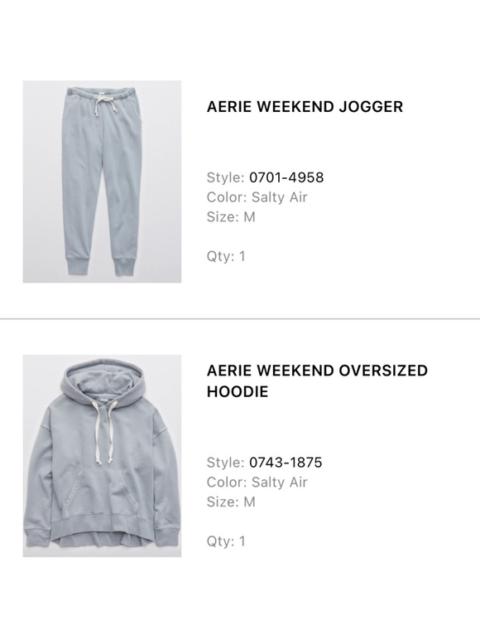 Other Designers Aerie Weekend Oversized Hoodie & Jogger in Salty Air