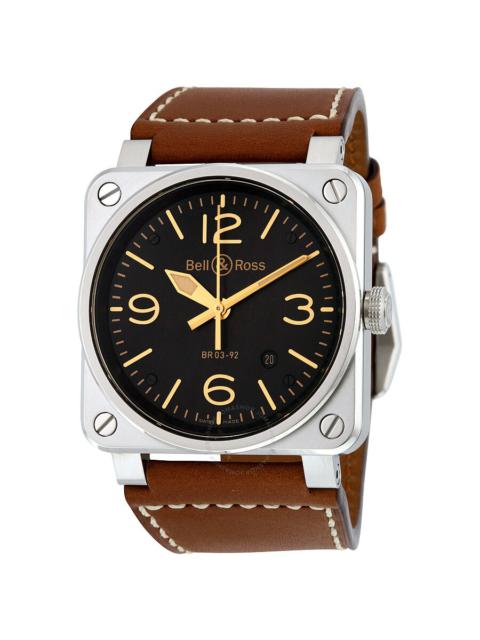 Other Designers Bell and Ross Aviation Gold Heritage Men's Watch BR0392-GOLD-HER