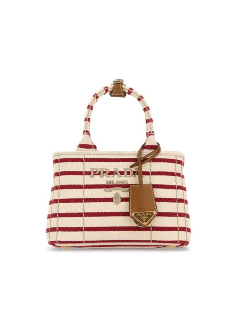 Prada Prada Embroidered Canvas Mini Handbag