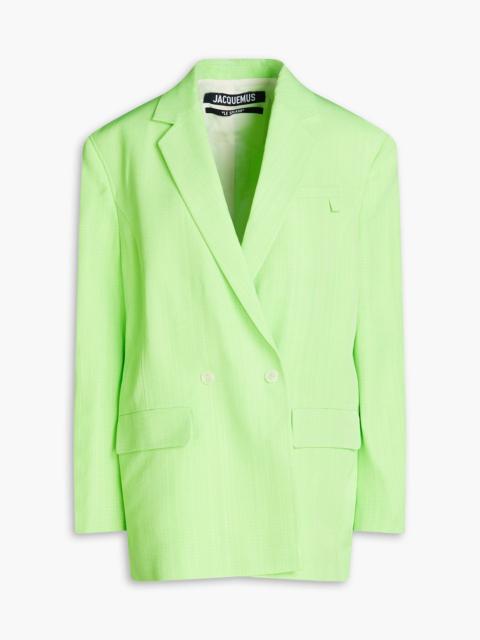 JACQUEMUS Marino double-breasted crepe blazer