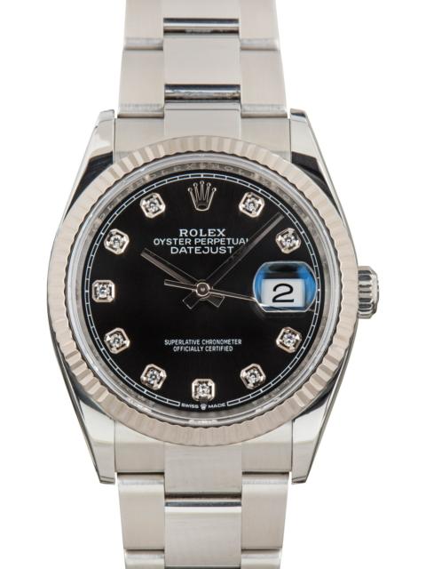 ROLEX Pre-owned Rolex Datejust 126234 Black Diamond Dial