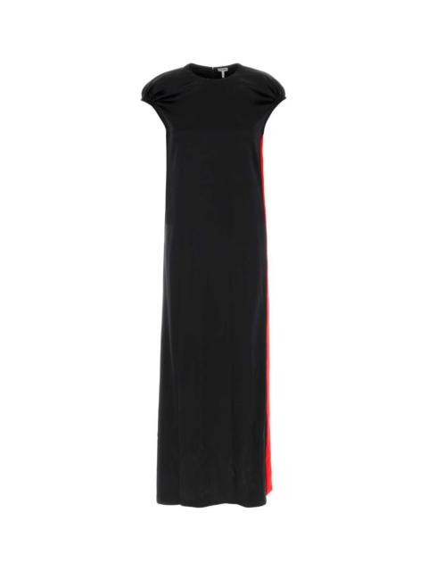Loewe Loewe Women Black Satin Dress