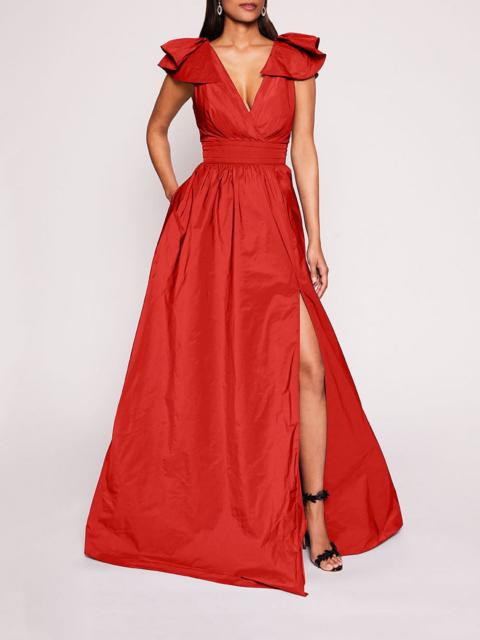 Marchesa BOW TAFFETA GOWN