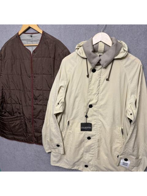 Other Designers Japanese Brand - BNWT 80s Durban Nylon Parka Vintage Jacket With Inner