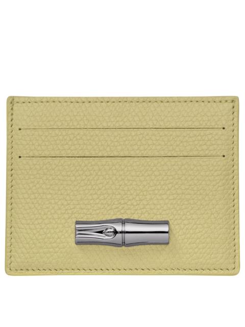 Longchamp Le Roseau Card holder Pistachio - Leather