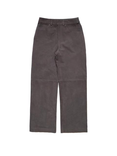 entire studios Entire Studios Leather Straight Leg Pant Loden