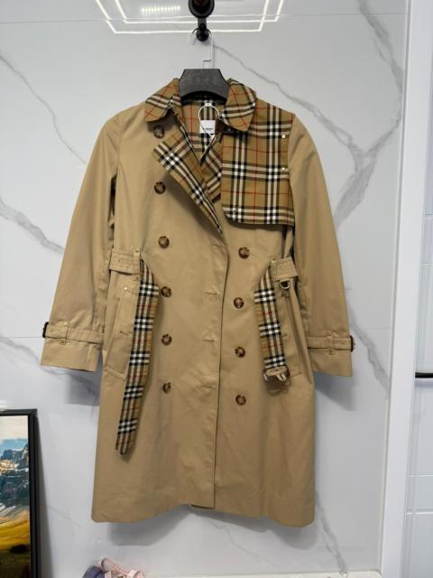 Burberry Burberry Khaki Plaid Trench Coat