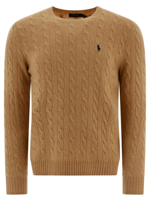 Other Designers Polo Ralph Lauren Wool And Cashmere Crewneck Sweater With Logo