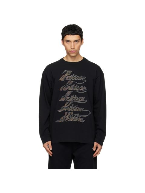 We11done Black 'WE11DONE' Multi Logo T-shirt