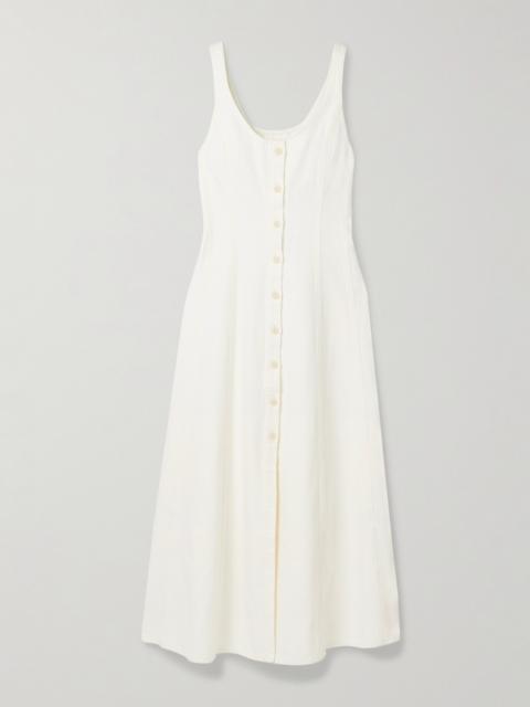 Citizens of Humanity Rosetta Paneled Denim Midi Dress