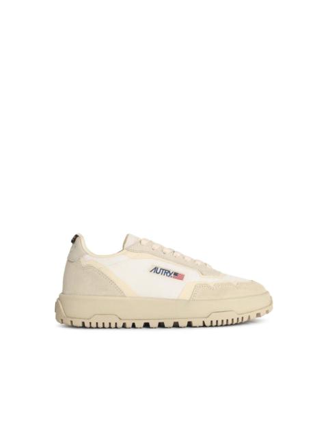 AUTRY Autry 'WILDPACE Low' White Leather Blend Sneakers