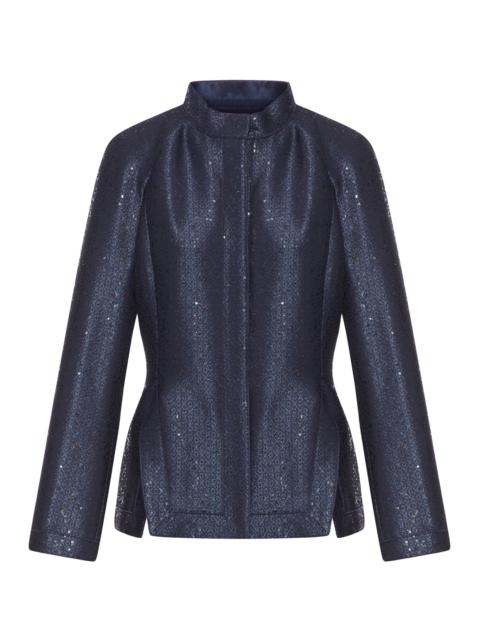 GIORGIO ARMANI JACQUARD JACKET WITH SEQUINS
