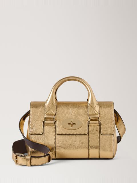 Mulberry Mini Bayswater
Somerset Gold Crinkled Metallic