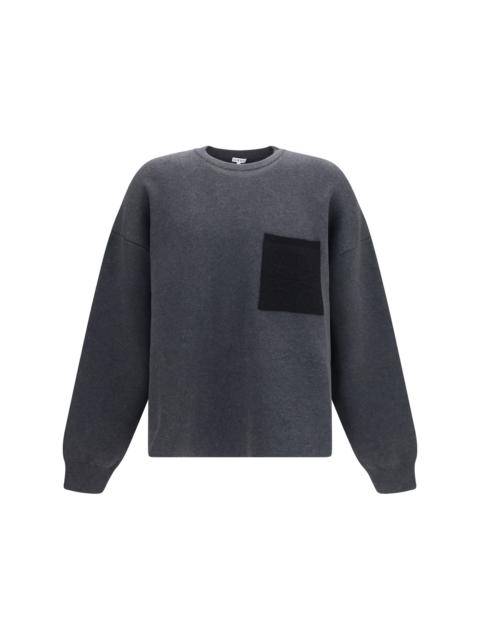 Loewe Loewe Men Anagram Cotton-Blend Sweatshirt With Pocket
