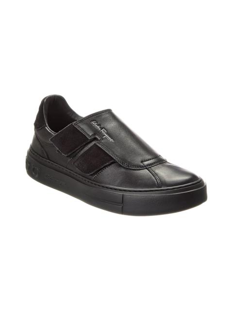 FERRAGAMO Ferragamo Lima Vit Saddle Sport Costa Leather Sneaker