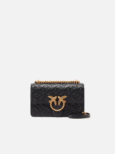 PINKO LOVE BAG MINI CROSSBODY BAG WITH IMPRIMÉ LOGO
