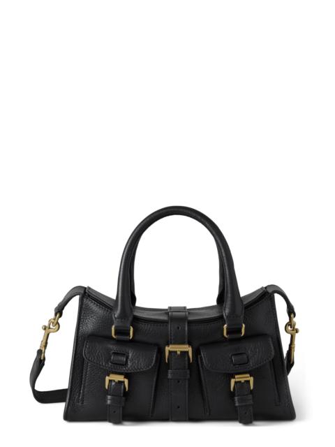 Mulberry Mulberry Mini Roxanne High Shine Leather Crossbody Bag in Black at Nordstrom