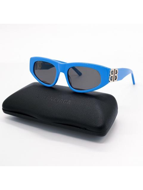 BALENCIAGA NEW BALENCIAGA BB0095S 011 OVAL BLUE GREY WOMEN SUNGLASSES