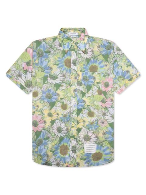 Thom Browne STRAIGHT FIT BUTTON DOWN S/S SHIRT - LIGHT GREEN