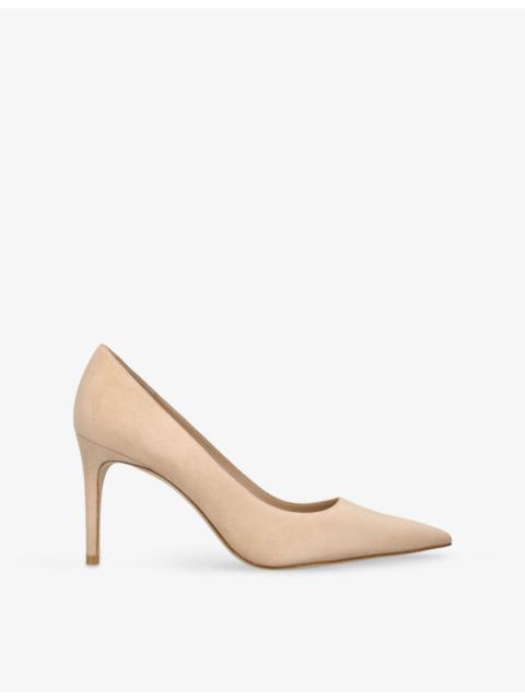 Stuart Weitzman Stuart Power 85 Heeled Suede Pumps