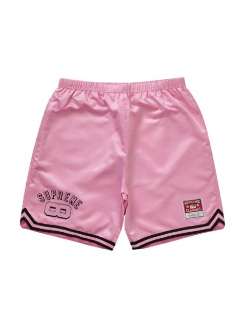 Supreme Supreme Mitchell & Ness Satin Basketball Short Pink