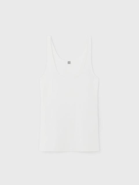 TOTEME Compact knit tank white