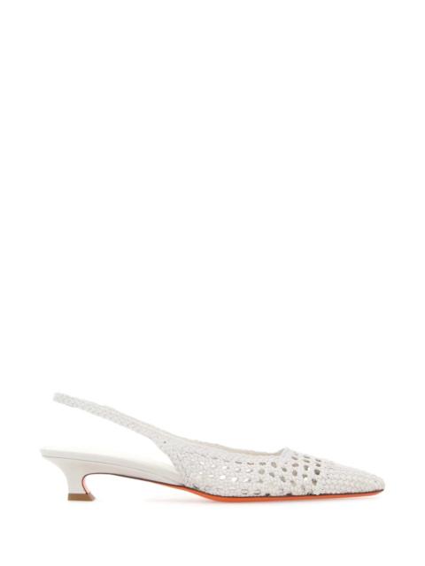 Santoni Santoni Women White Leather Pumps